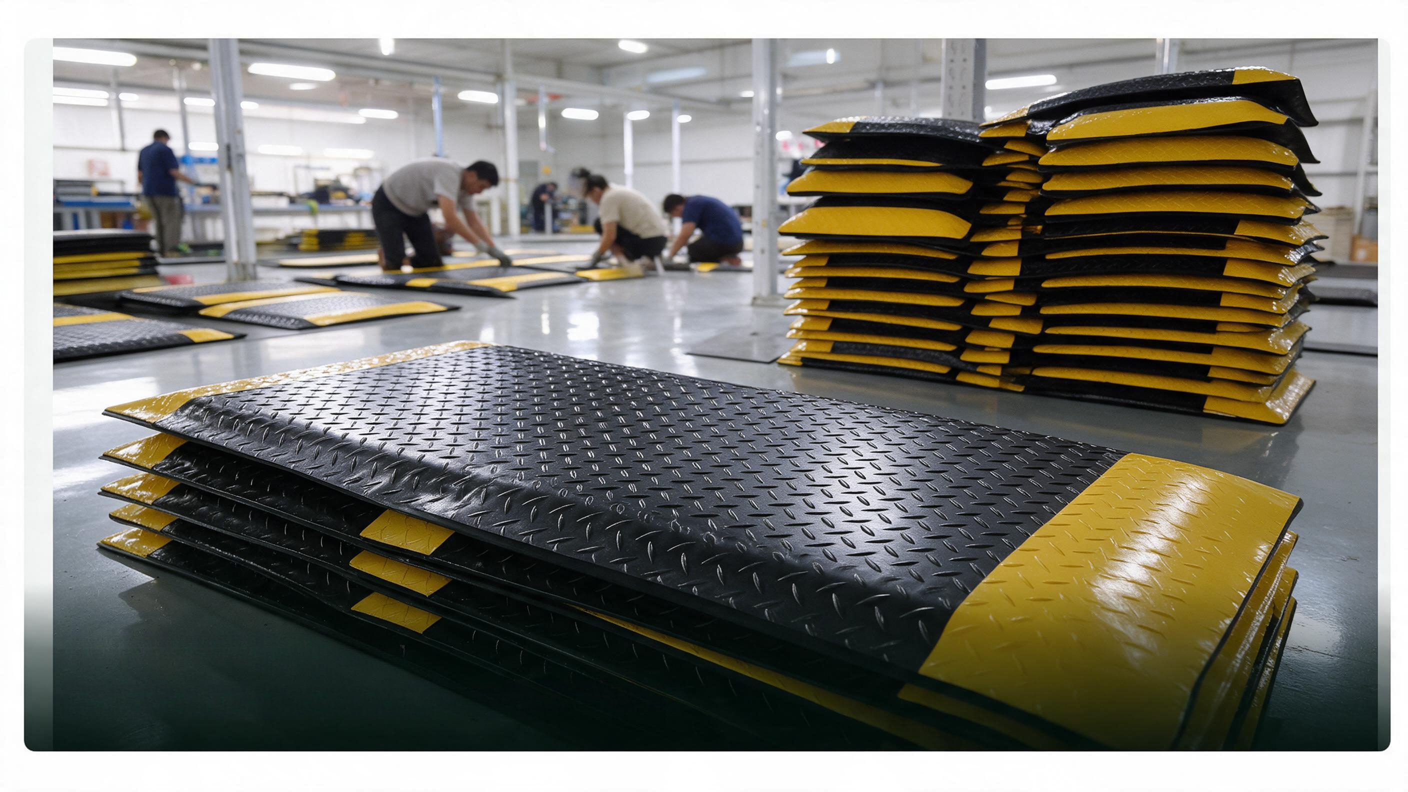 ESD anti-fatigue mat production workshop